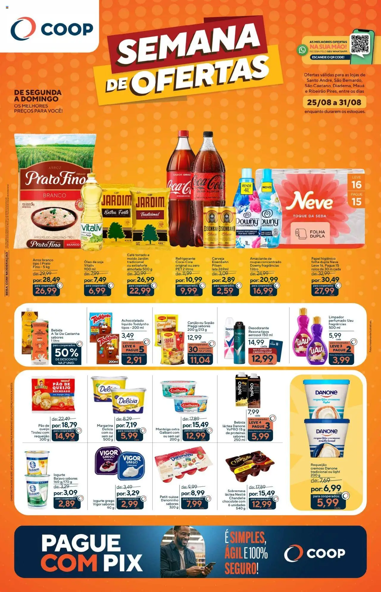Coop Folheto - válido de 25.08.2025 | Página: 1 | Produtos: Pão, Sal, Amaciante, Margarina