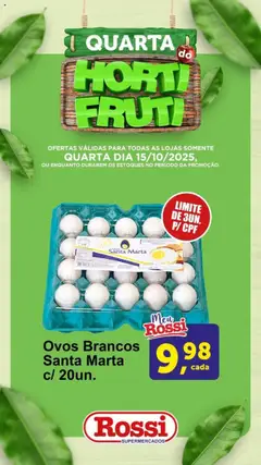 Rossi Supermercados - Ofertas do Dia - Pré-Visualização do folheto da loja Rossi Supermercados, válido de 15.10.2025