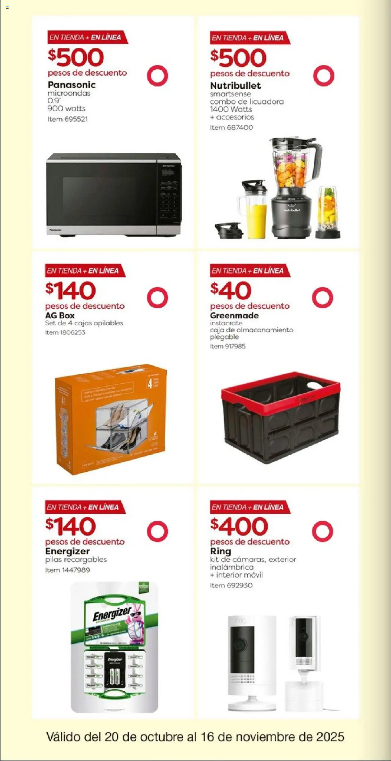 Nuevas ofertas de Costco válidas en toda la República Mexicana desde el 20.10.2025. ¡Encuentra las mejores ofertas en Costco catálogo! | Página: 16 | Productos: Movil, Licuadora, Microondas, Caja