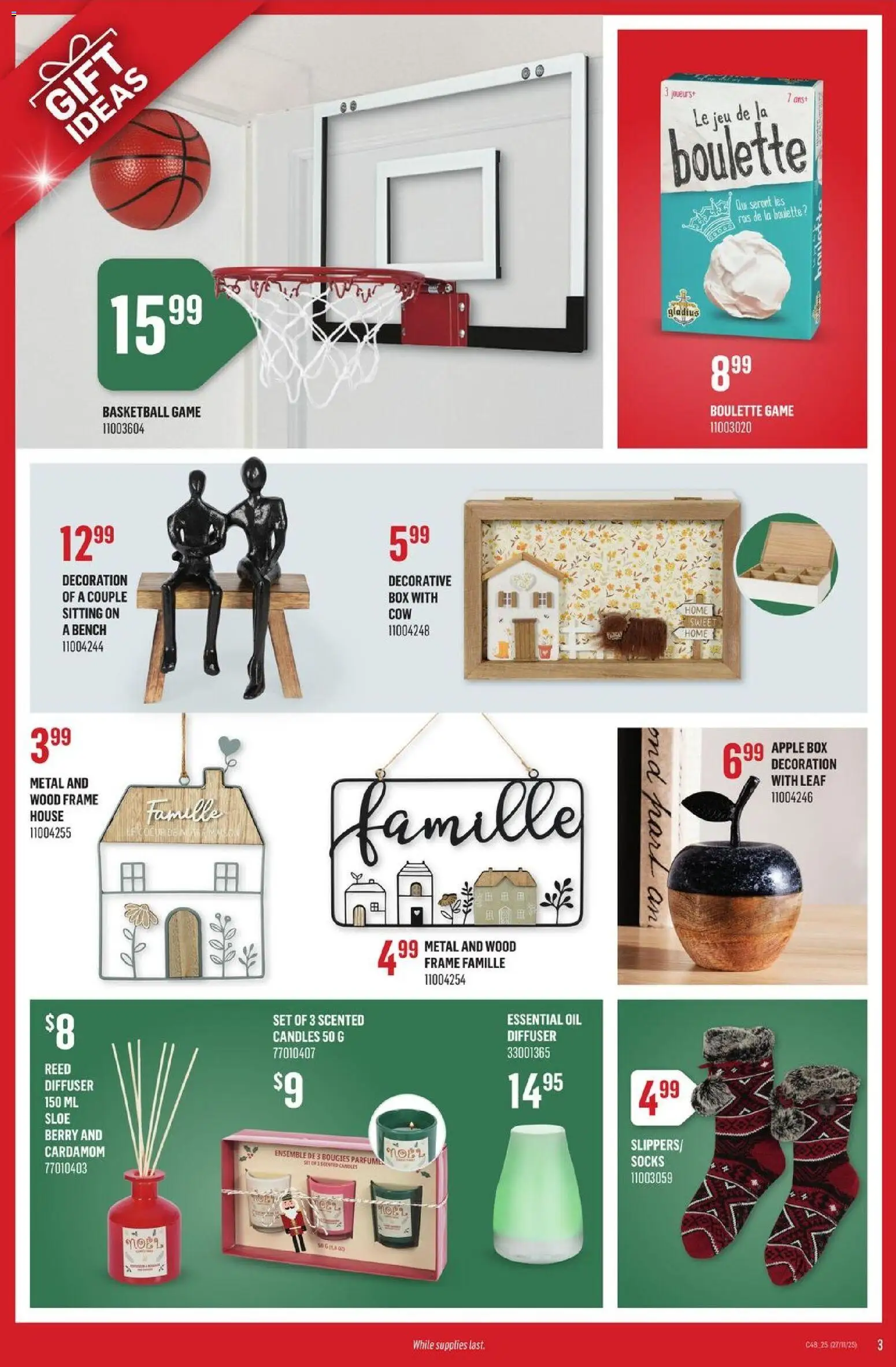 Canac flyer valid from 27.11.2025 | Page: 3 | Products: Game, Box, Oil, Socks