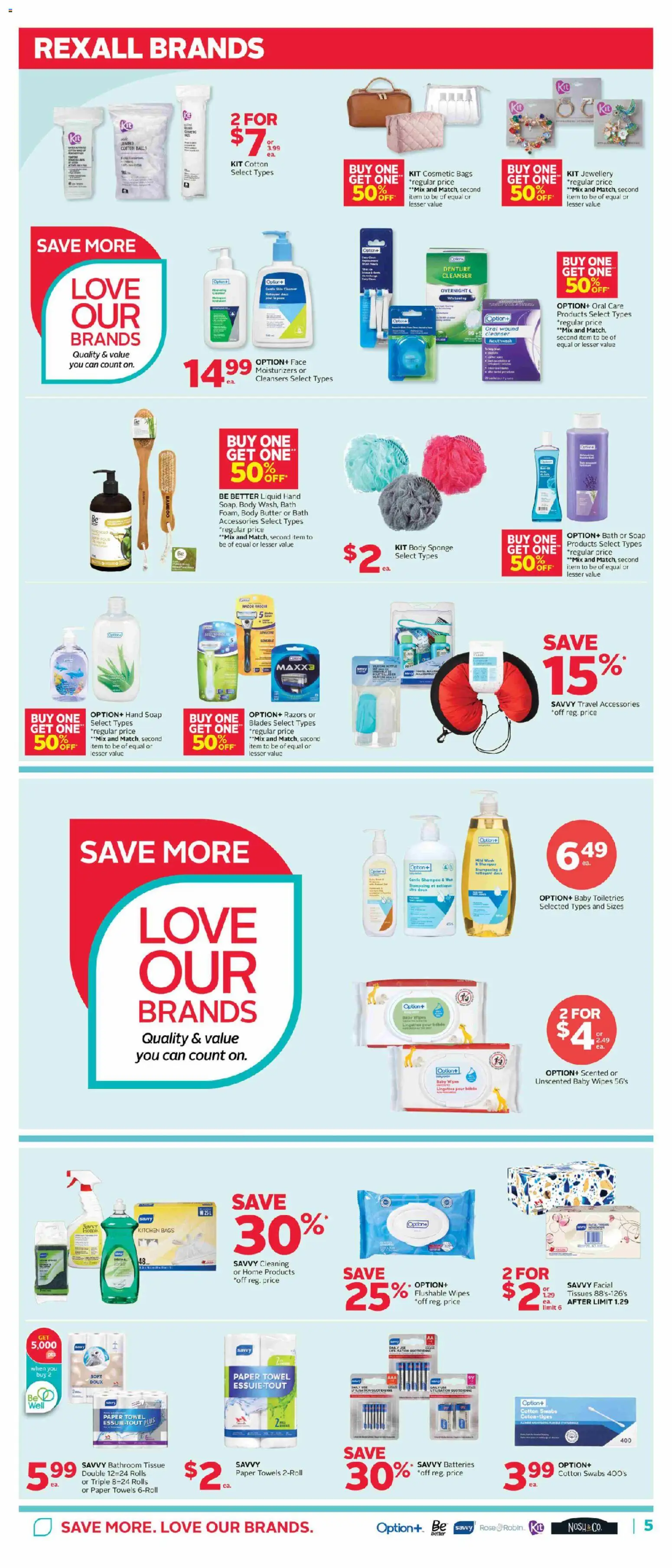Rexall flyer valid from 10.04.2026 | Page: 11 | Products: Sponge, Soap, Mouthwash, Bath