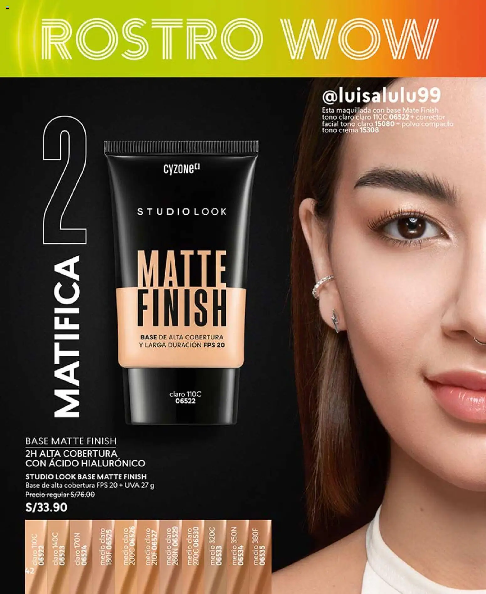 Catálogo CyZone válido desde 21.02.2026 | Página: 42 | Productos: Crema, Corrector, Polvo