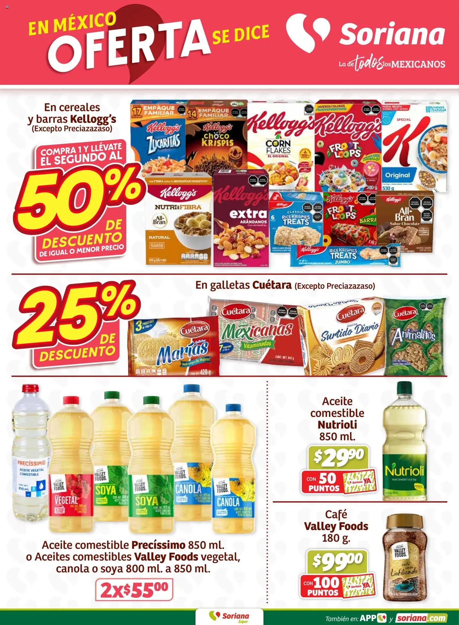 Nuevas ofertas de Soriana válidas en toda la República Mexicana desde el 19.02.2026. ¡Encuentra las mejores ofertas en Soriana - Fin de Semana Súper: BCS, Son y Sin! | Página: 4 | Productos: Avena, Café, Chocolate, Galletas