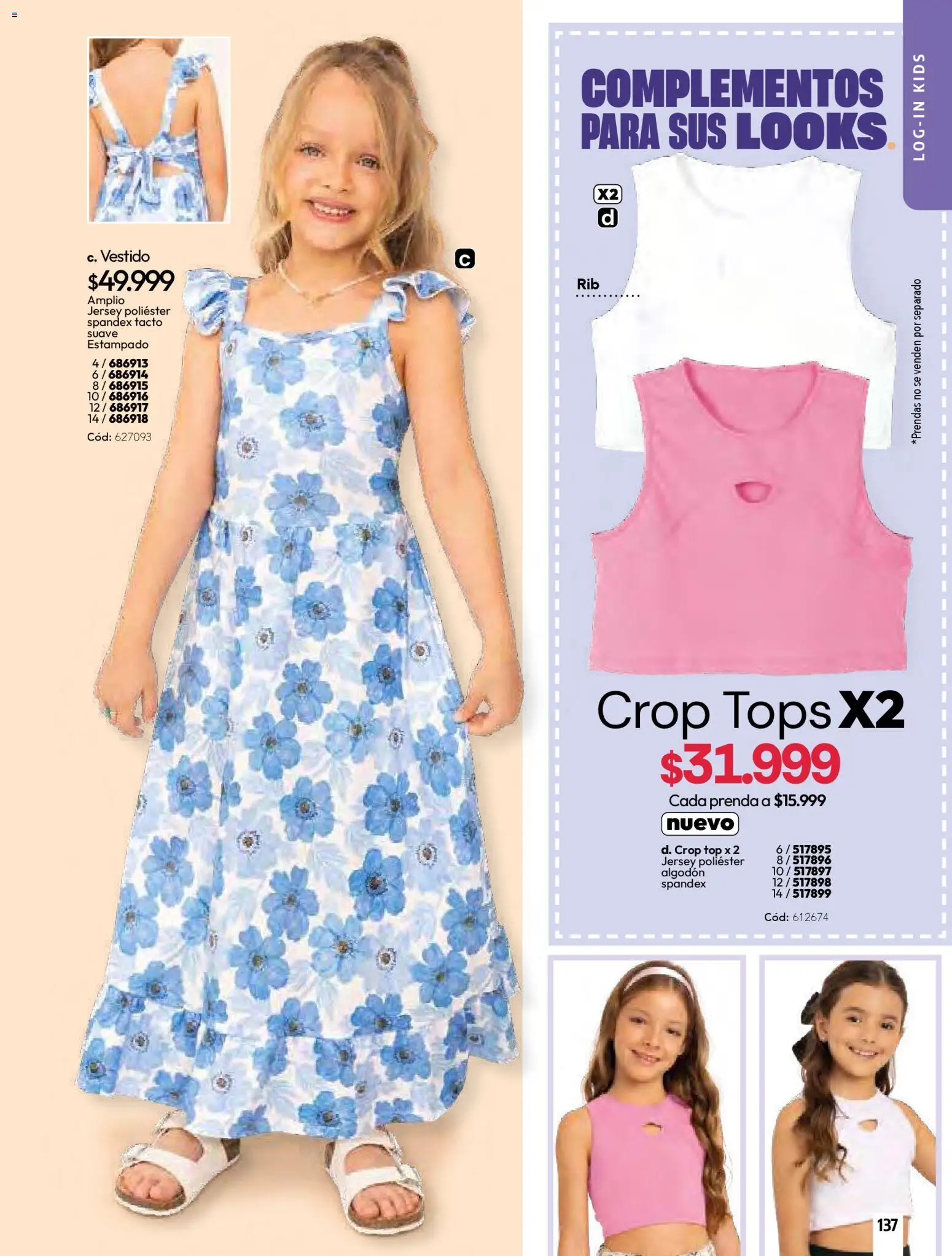 Pacifika revista - valida desde el 01.04.2026 | Página: 137 | Productos: Algodón, Top, Vestido