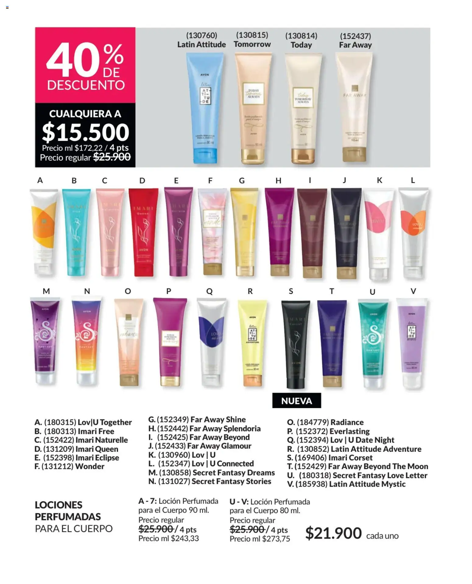 Avon revista - valida desde el 01.04.2026 | Página: 96 | Productos: Loción