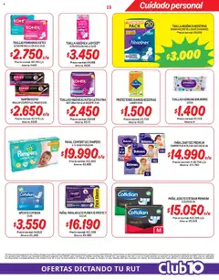 Mayorista 10 Ofertas válido desde el 30.09.2025 | Página: 15 | Productos: Protectores diarios, Toalla higienica, Tampones, Toalla