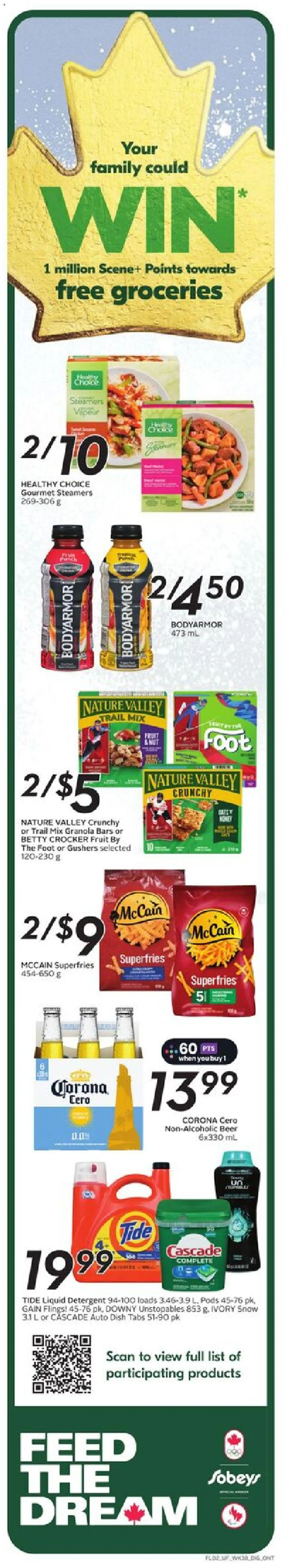 Sobeys flyer valid from 15.01.2026 | Page: 3 | Products: Detergent, Beer