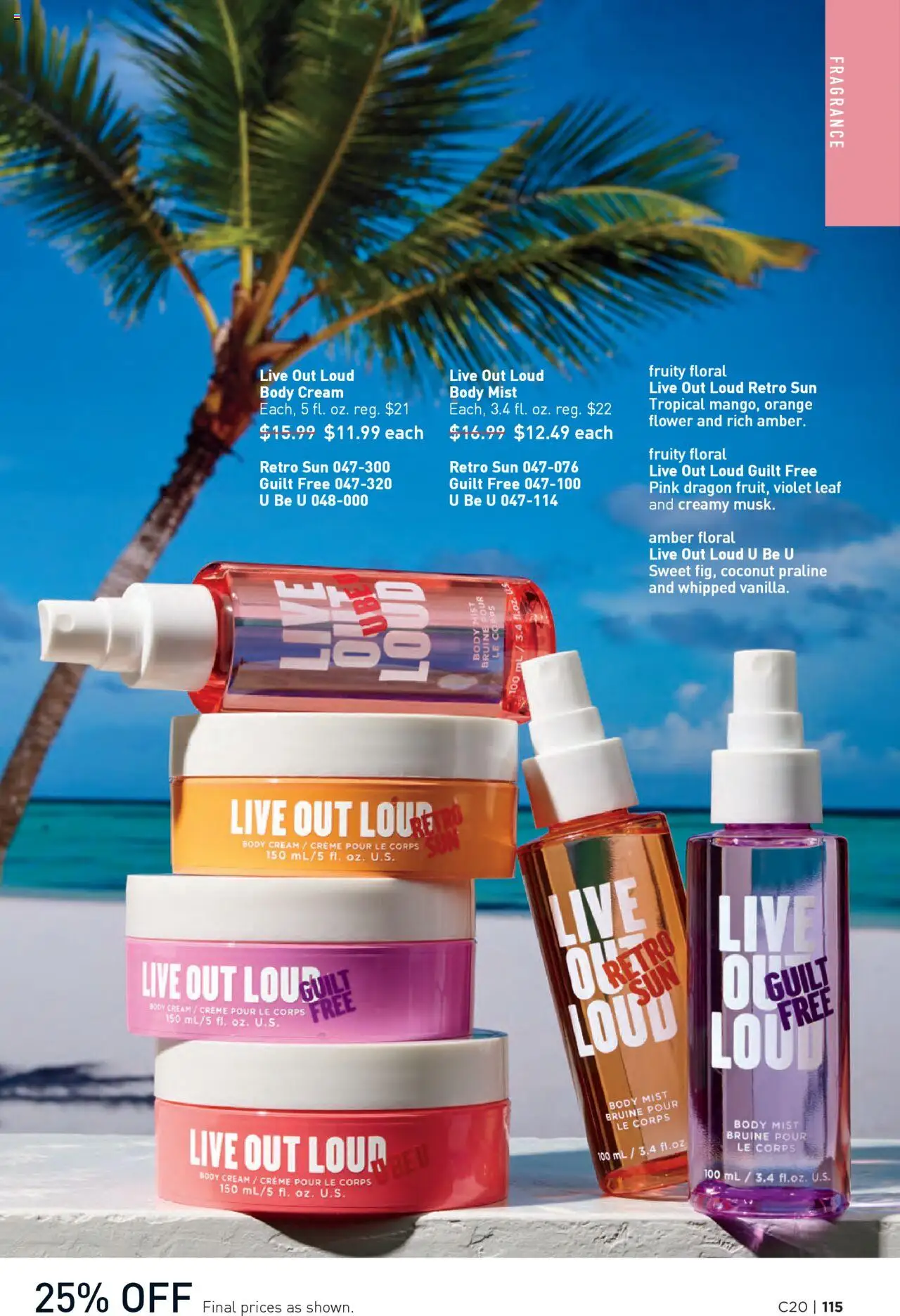 Avon Brochure - valid from 24.09.2025 | Page: 115 | Products: Fragrance, Body cream, Cream