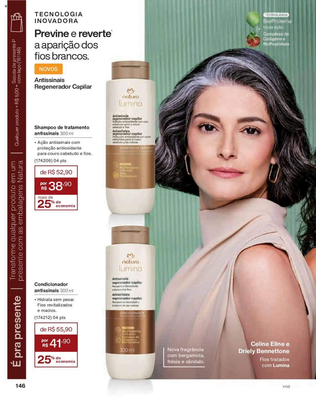 Natura Folheto - válido de 14.10.2025 | Página: 146 | Produtos: Shampoo, Colágeno, Fragrância, Condicionador