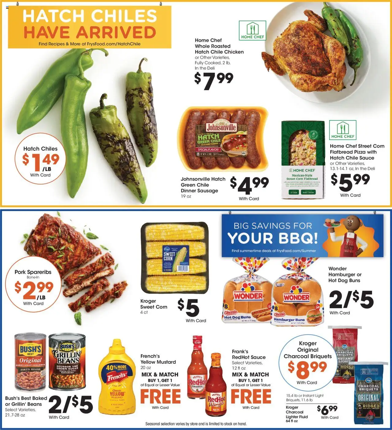 Fry's Food Weekly Ad - valid from 13.08.2025 | Page: 7 | Products: Corn, Pizza, Pork, Sausage