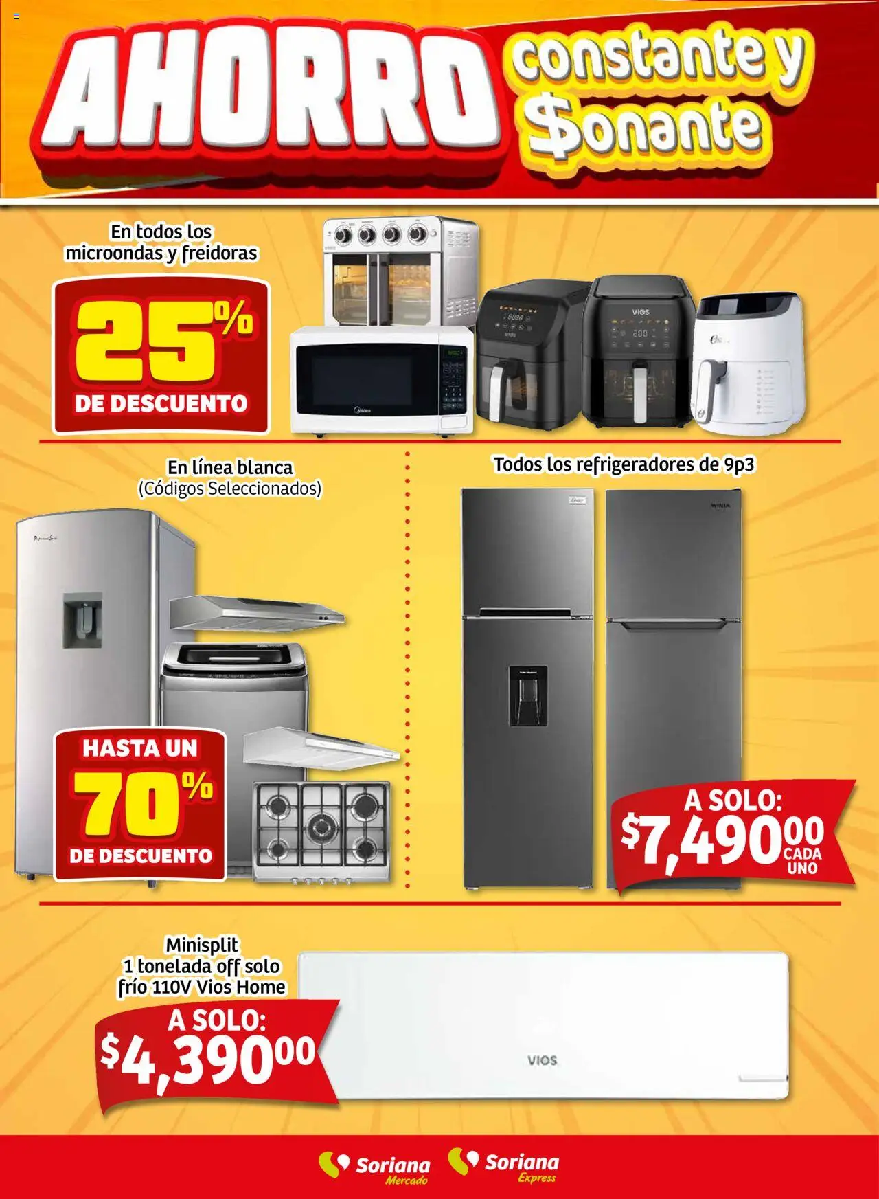 Nuevas ofertas de Soriana válidas en toda la República Mexicana desde el 16.10.2025. ¡Encuentra las mejores ofertas en Soriana - Fin de Semana Mercado: Saltillo! | Página: 11 | Productos: Microondas