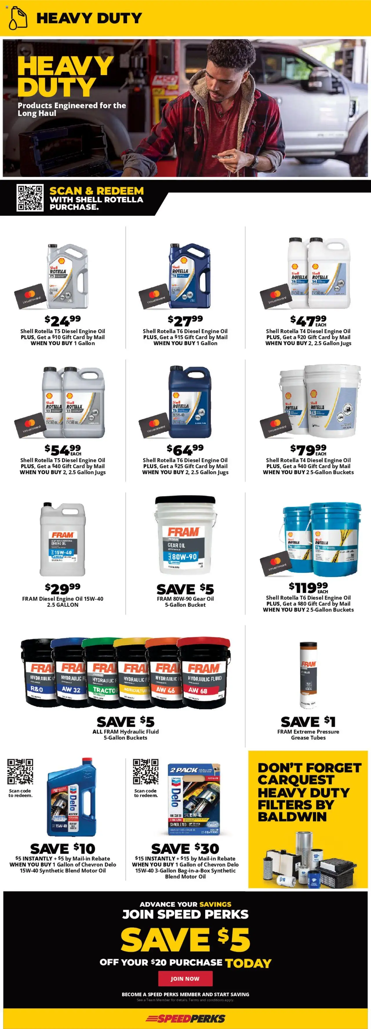 Advance Auto Parts Weekly Ad - valid from 25.09.2025 | Page: 2 | Products: Oil, Motor Oil, Gear Oil