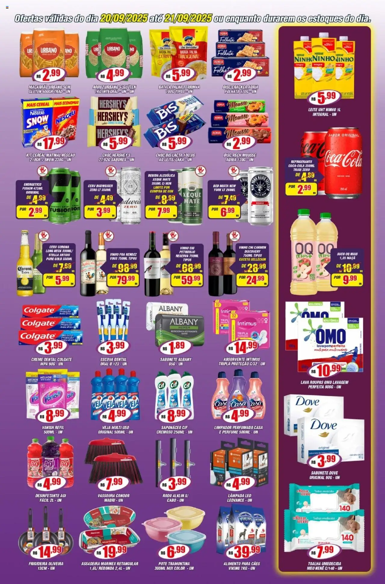Violeta Supermercados Folheto - válido de 20.09.2025 | Página: 3 | Produtos: Perfume, Macarrão, Cabo, Desinfetante