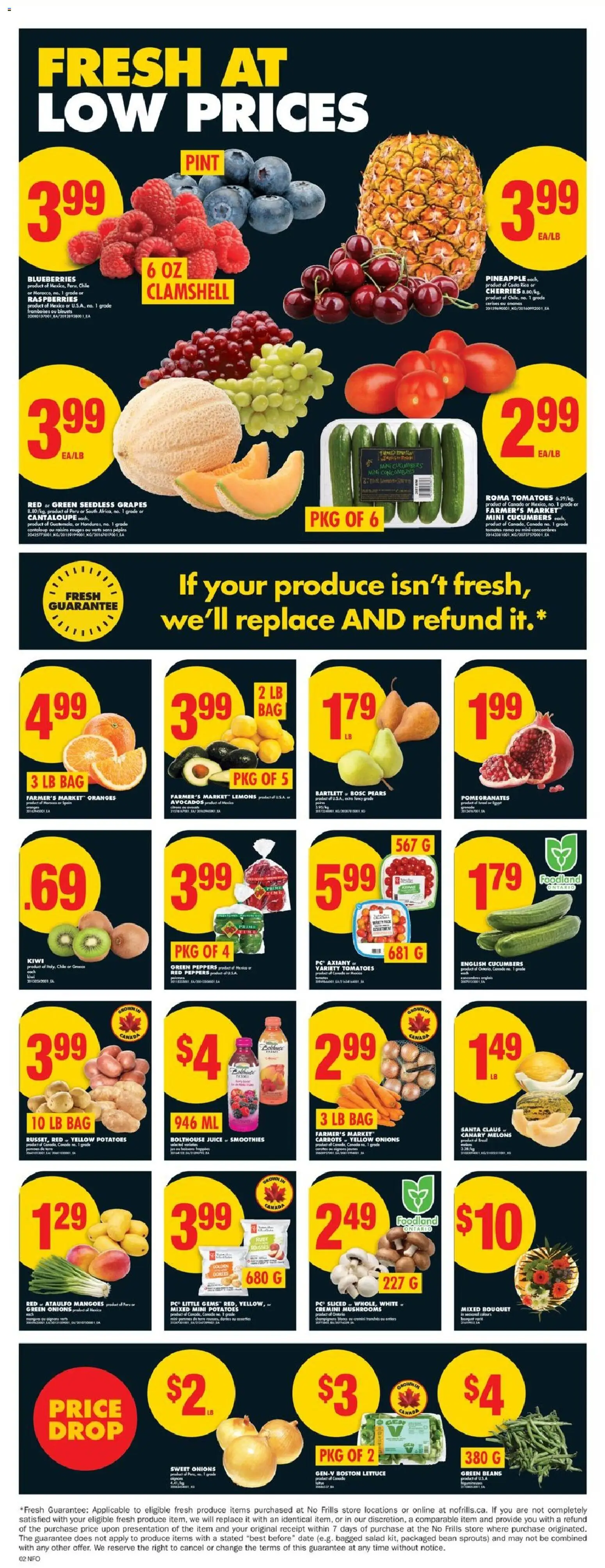 No Frills flyer valid from 01.01.2026 | Page: 3 | Products: Salad, PC, Potatoes, Bag