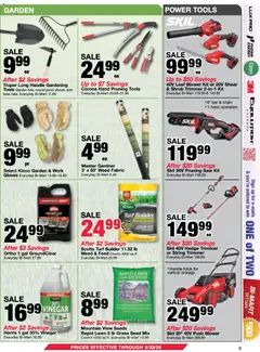 Preview of Bi-Mart weekly ads valid from 10.03.2026 | Page: 9 | Products: Vinegar, Mower, Saw, Blower