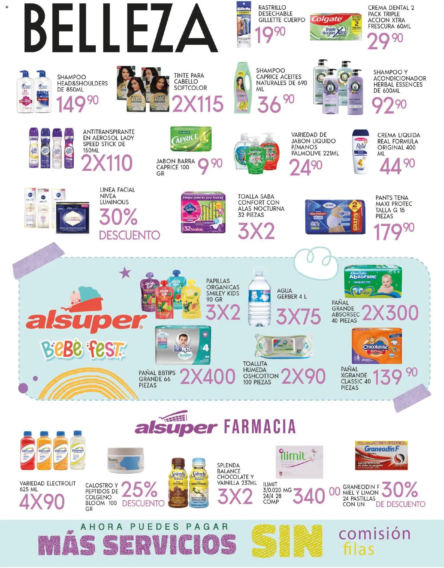 Nuevas ofertas de Alsuper válidas en toda la República Mexicana desde el 21.10.2025. ¡Encuentra las mejores ofertas en Alsuper folleto Chihuahua-Estado! | Página: 4 | Productos: Antitranspirante, Crema, Agua, Acondicionador