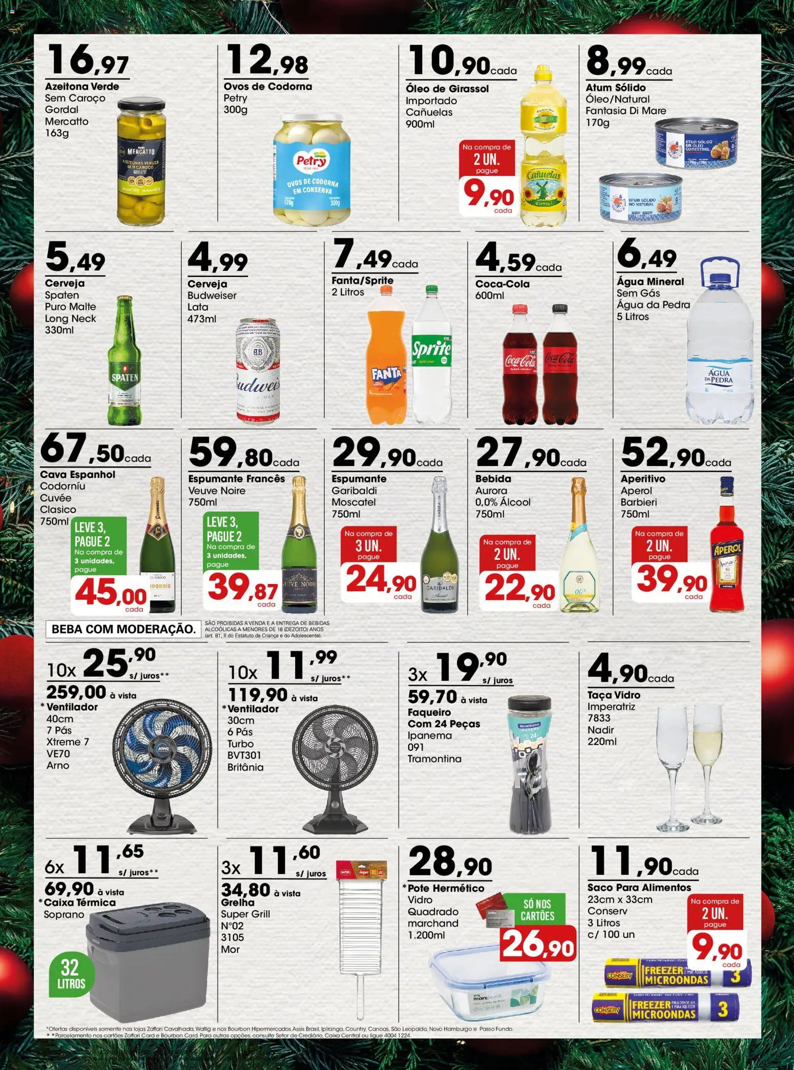 Zaffari Folheto - válido de 29.12.2025 | Página: 3 | Produtos: Freezer, Ovos, Água mineral, Atum