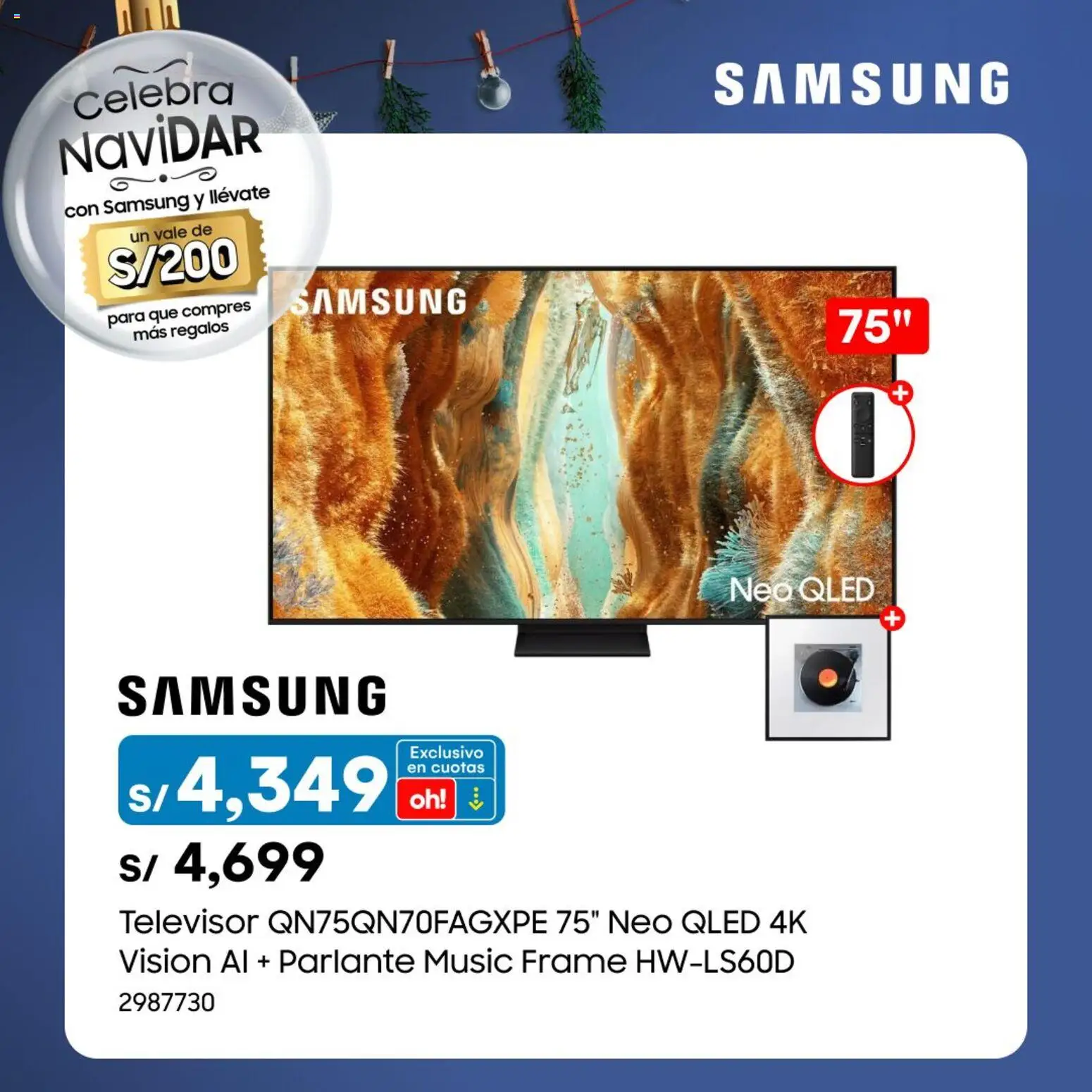 Catálogo Oechsle válido desde 01.12.2025 | Página: 4 | Productos: Televisor, Parlante