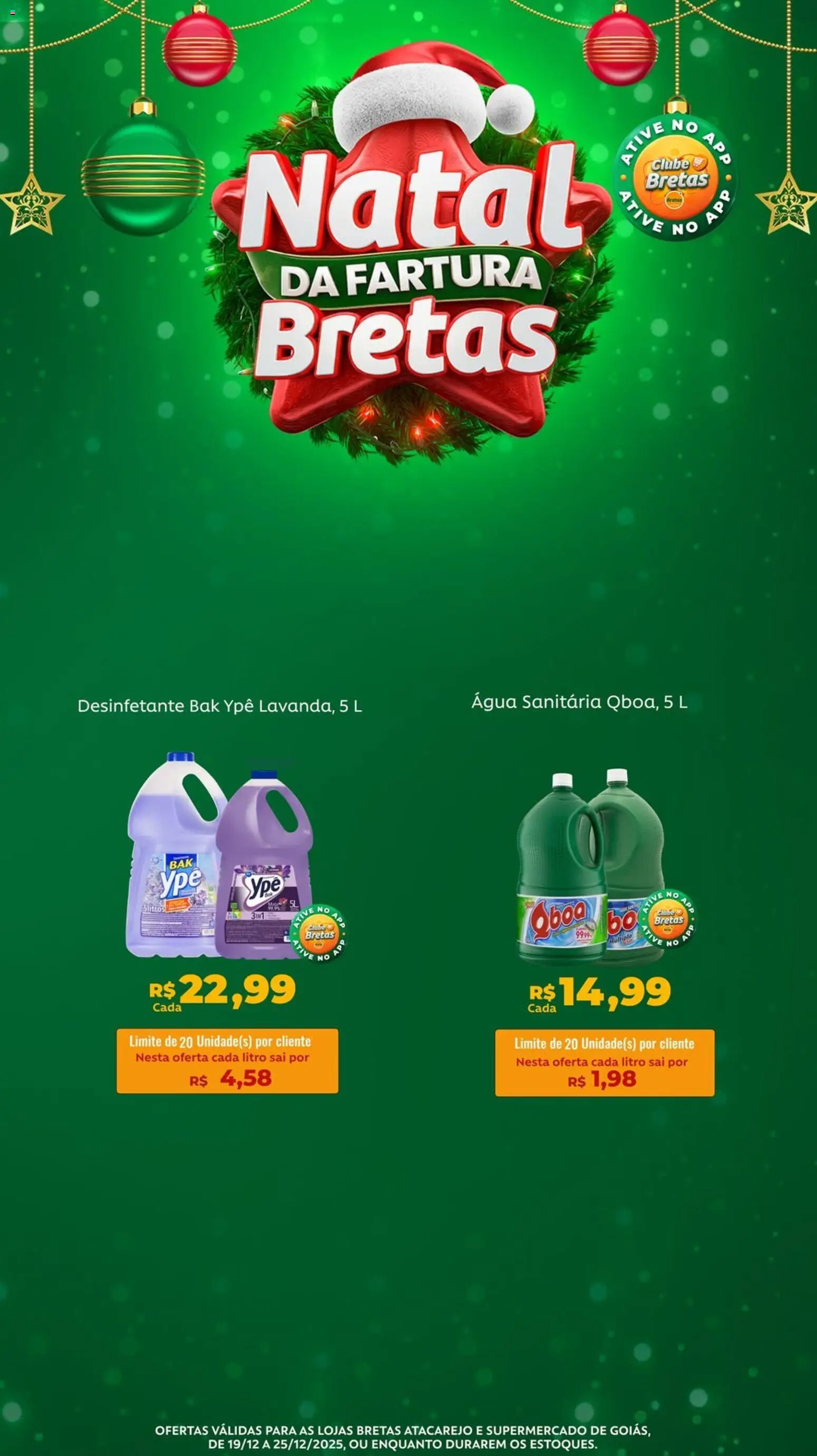 Bretas Folheto - válido de 19.12.2025 | Página: 5 | Produtos: Desinfetante, Água sanitária