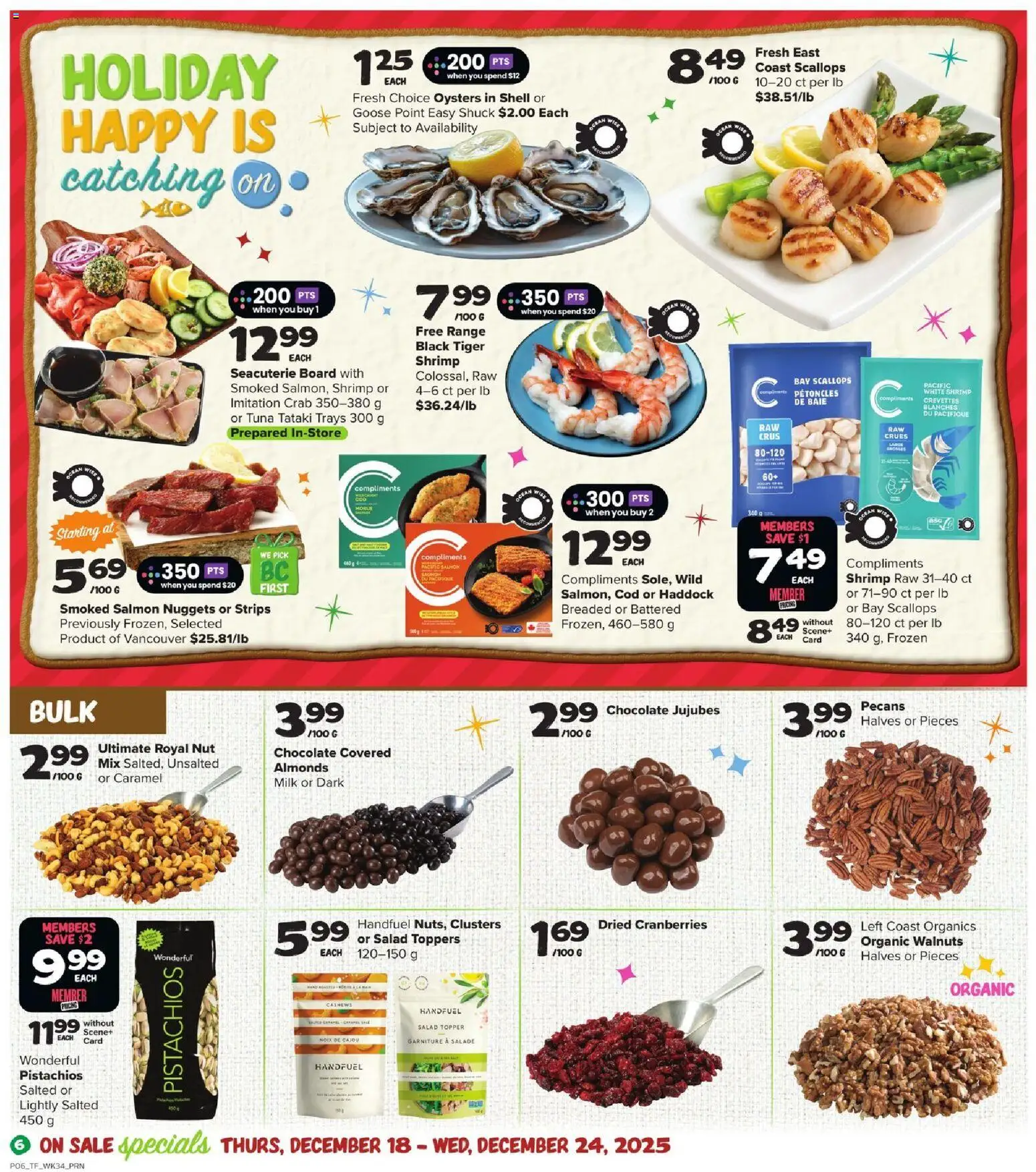 Thrifty Foods flyer valid from 18.12.2025 | Page: 7 | Products: Salad, Milk, Chocolate