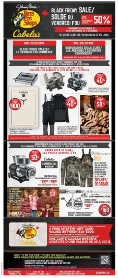 Preview of Cabelas - Black Friday  from shop Cabelas valid from 20.11.2025
