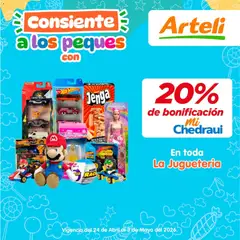 Vista previa de Arteli folleto Consiente a los peques con, nuevo folleto de la tienda, válido en México a partir del 24.04.2026