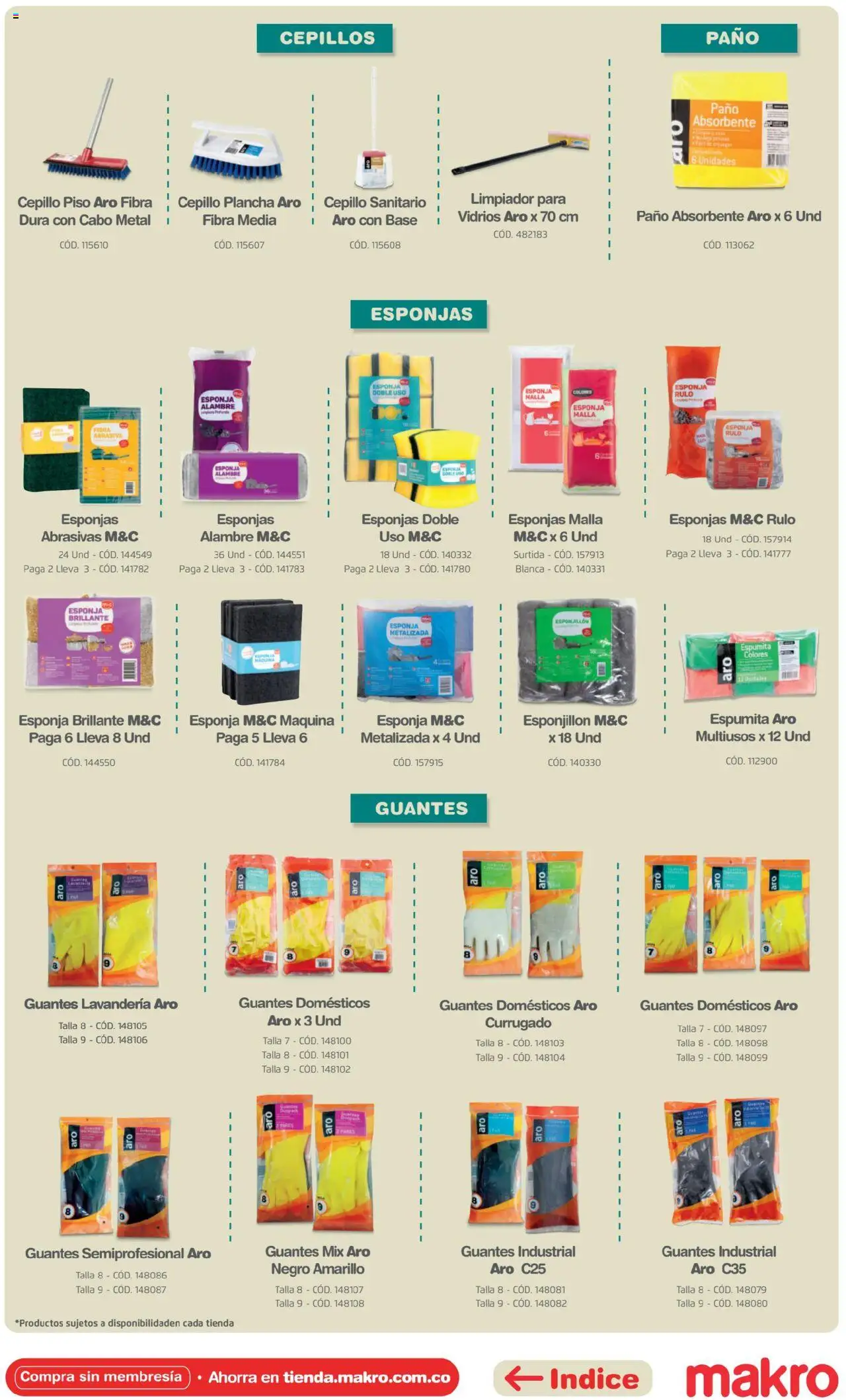 Makro revista - valida desde el 16.04.2025 | Página: 55 | Productos: Esponja, Plancha, Guantes, Sanitario