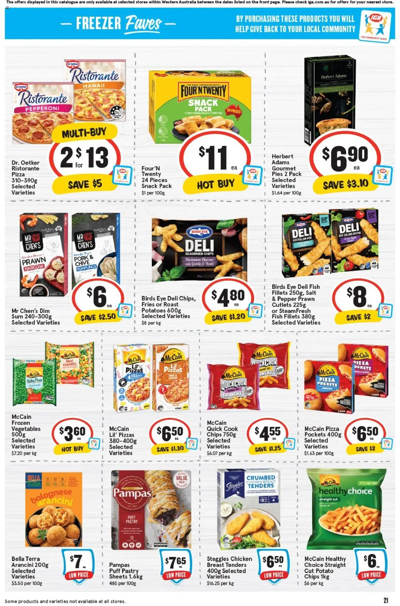 IGA catalogue - valid from 20.08.2025 | Page: 21 | Products: Cheese, Pork, Pastry, Salt