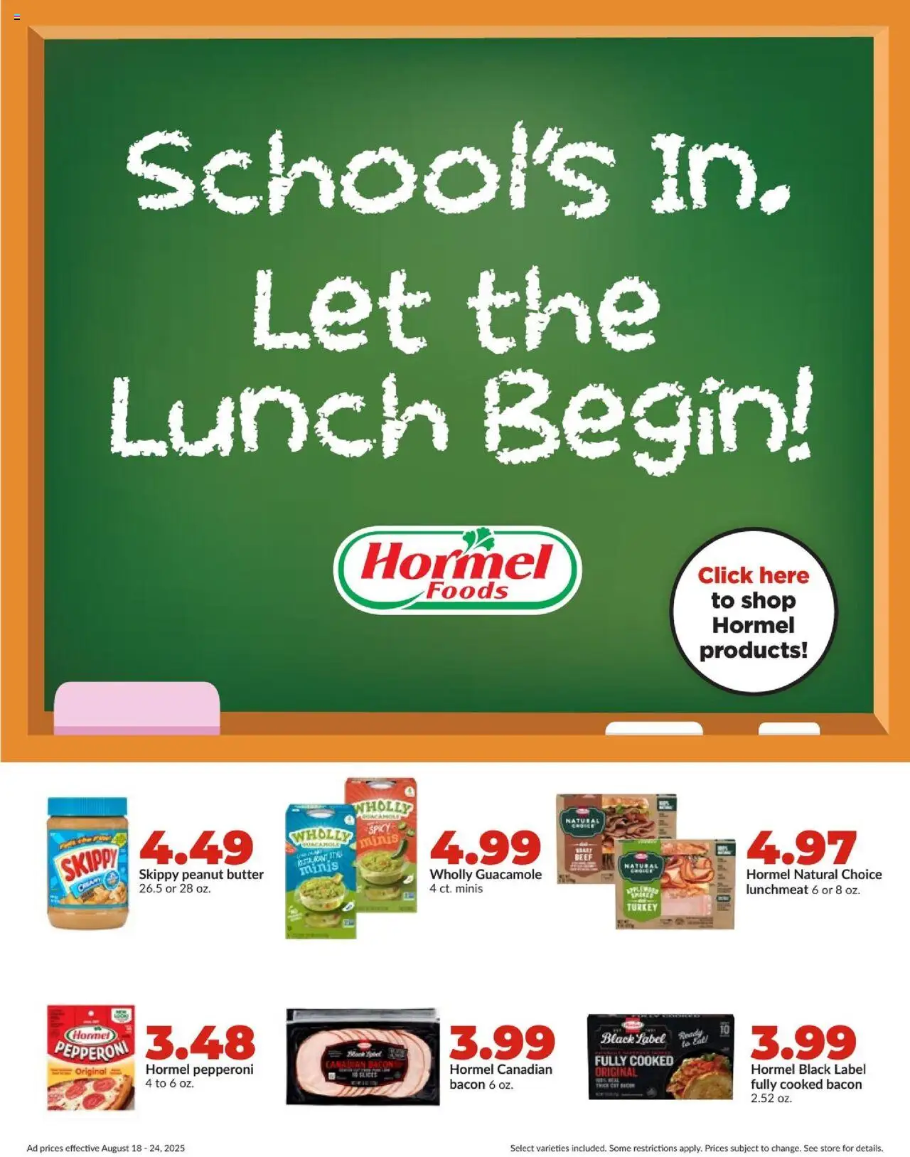 HyVee Weekly Ad - valid from 18.08.2025 | Page: 12 | Products: Butter, Beef, Cream