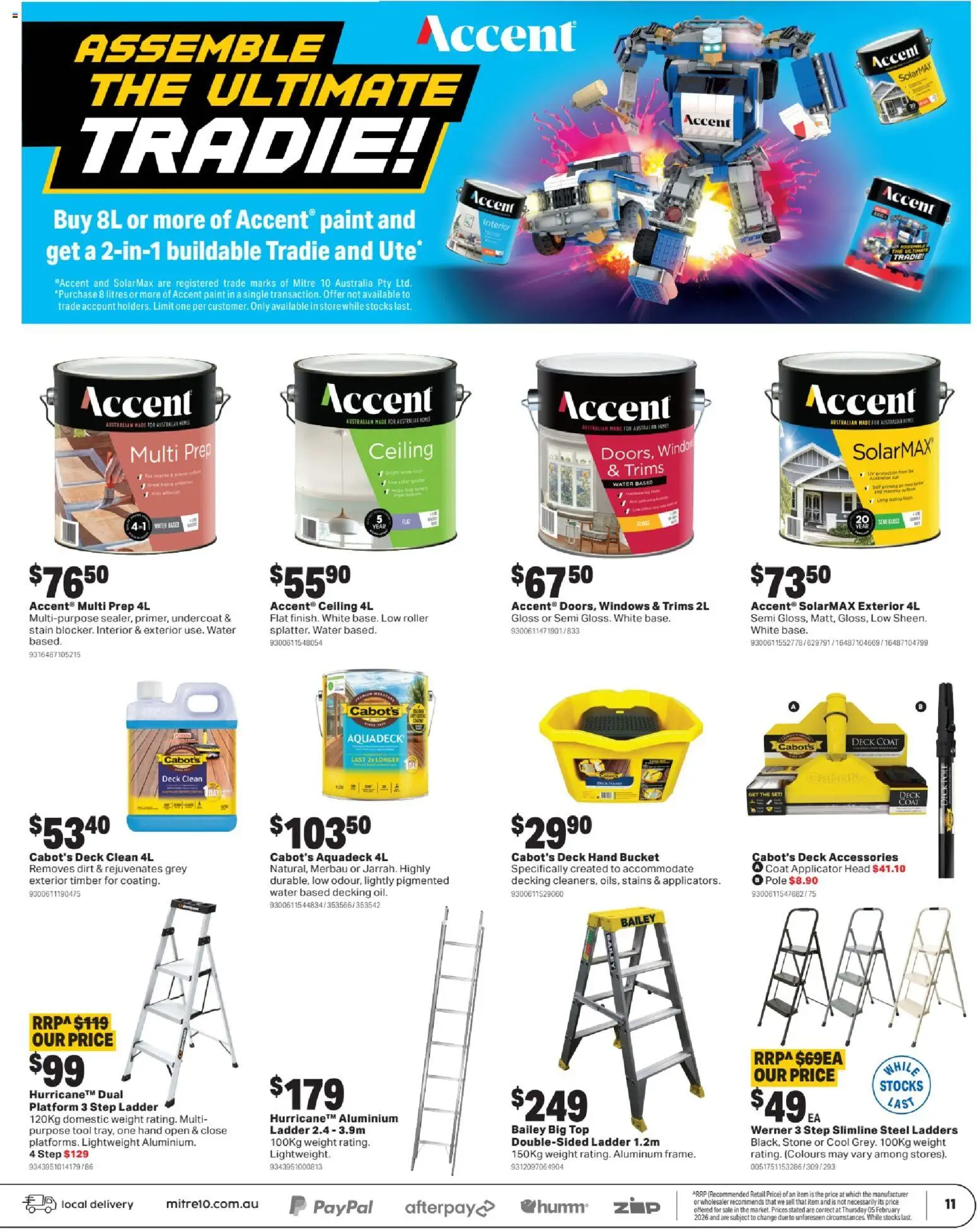 Mitre 10 catalogue - valid from 18.03.2026 | Page: 11 | Products: Decking, Water, Hat, Multipurpose