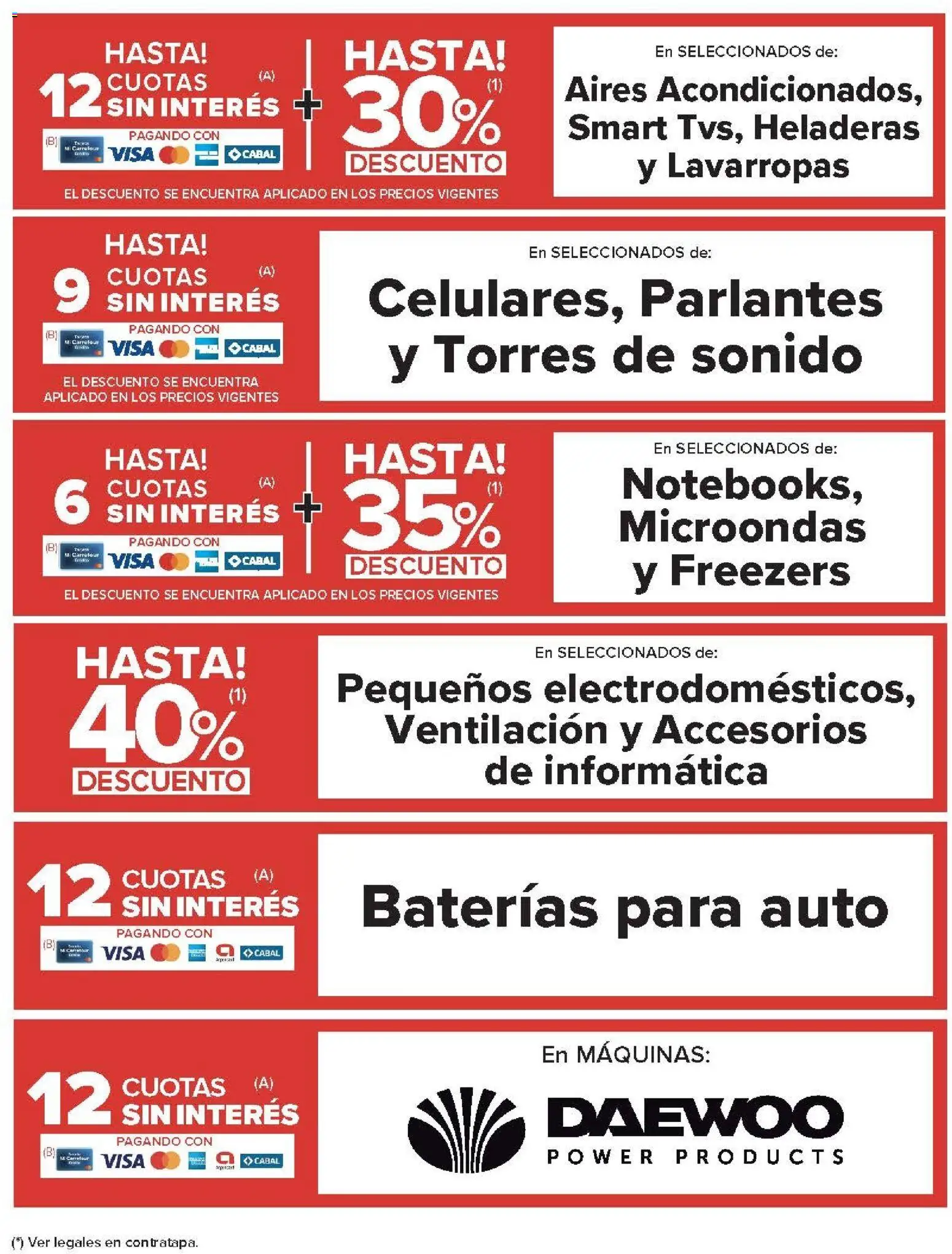 Carrefour ofertas │ válido desde el 20.01.2026 | Página: 26 | Productos: Lavarropas, Microondas