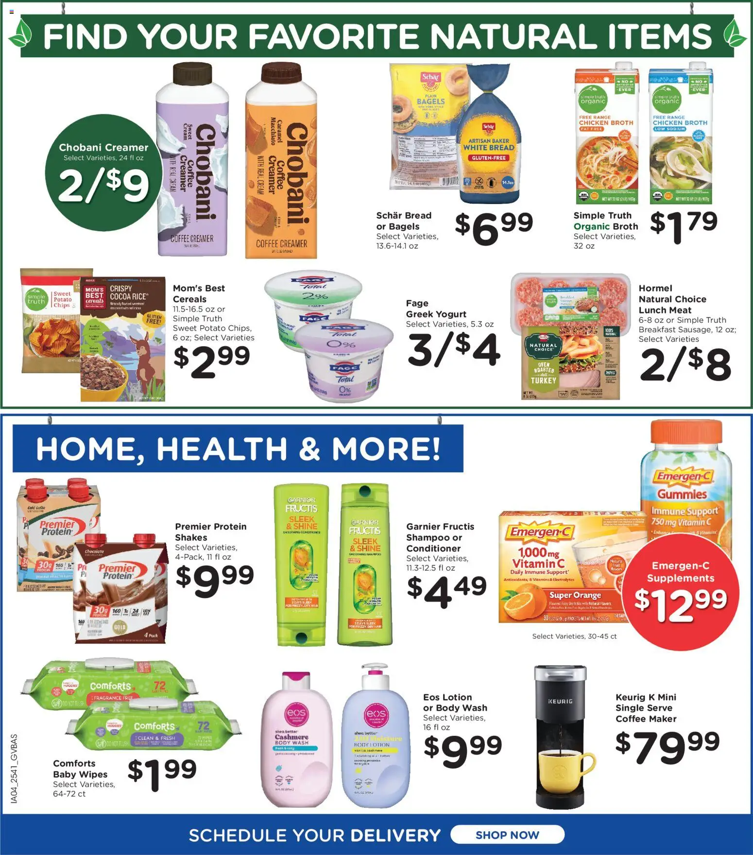 Kroger Ad - valid from 12.11.2025 | Page: 9 | Products: Yogurt, Coffee, Cereals, Oven