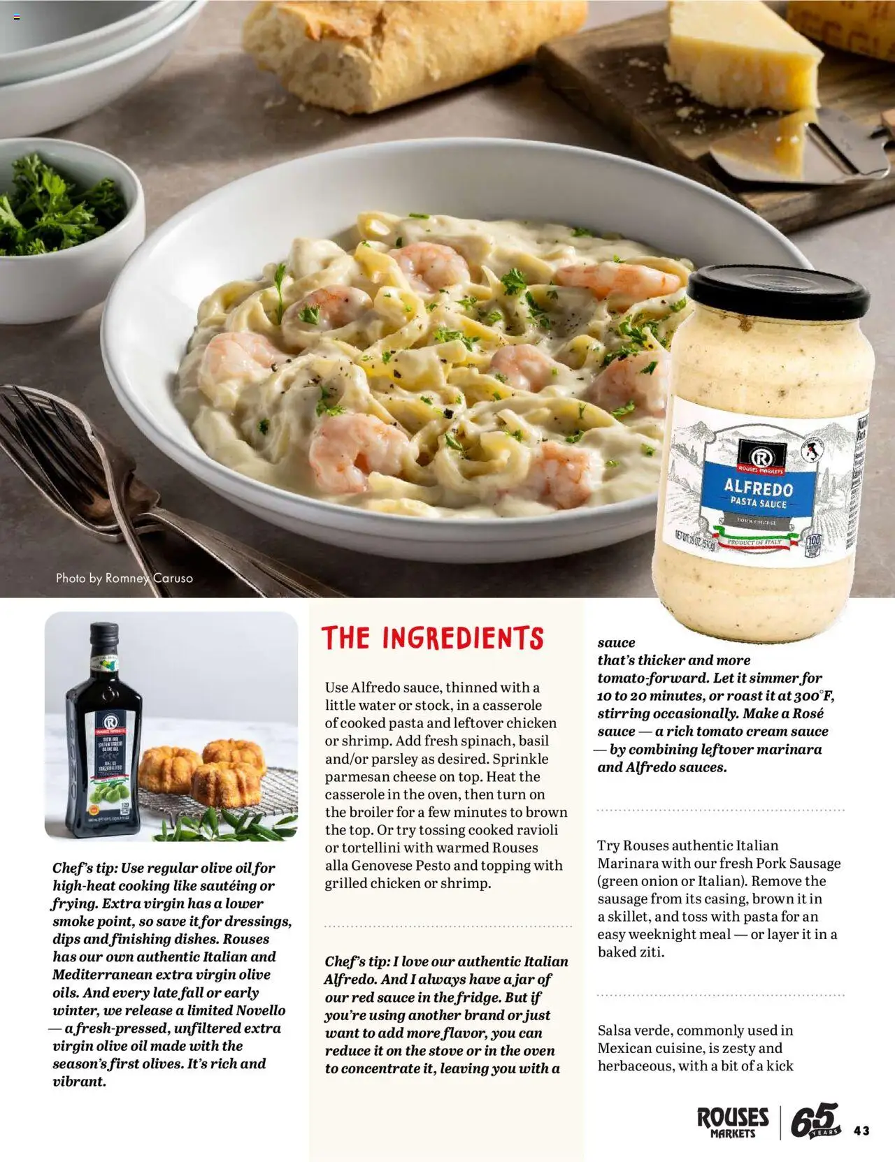 Rouses Magazine Summer 2025 - valid from 01.09.2025 | Page: 45 | Products: Oil, Pasta, Cream, Oven