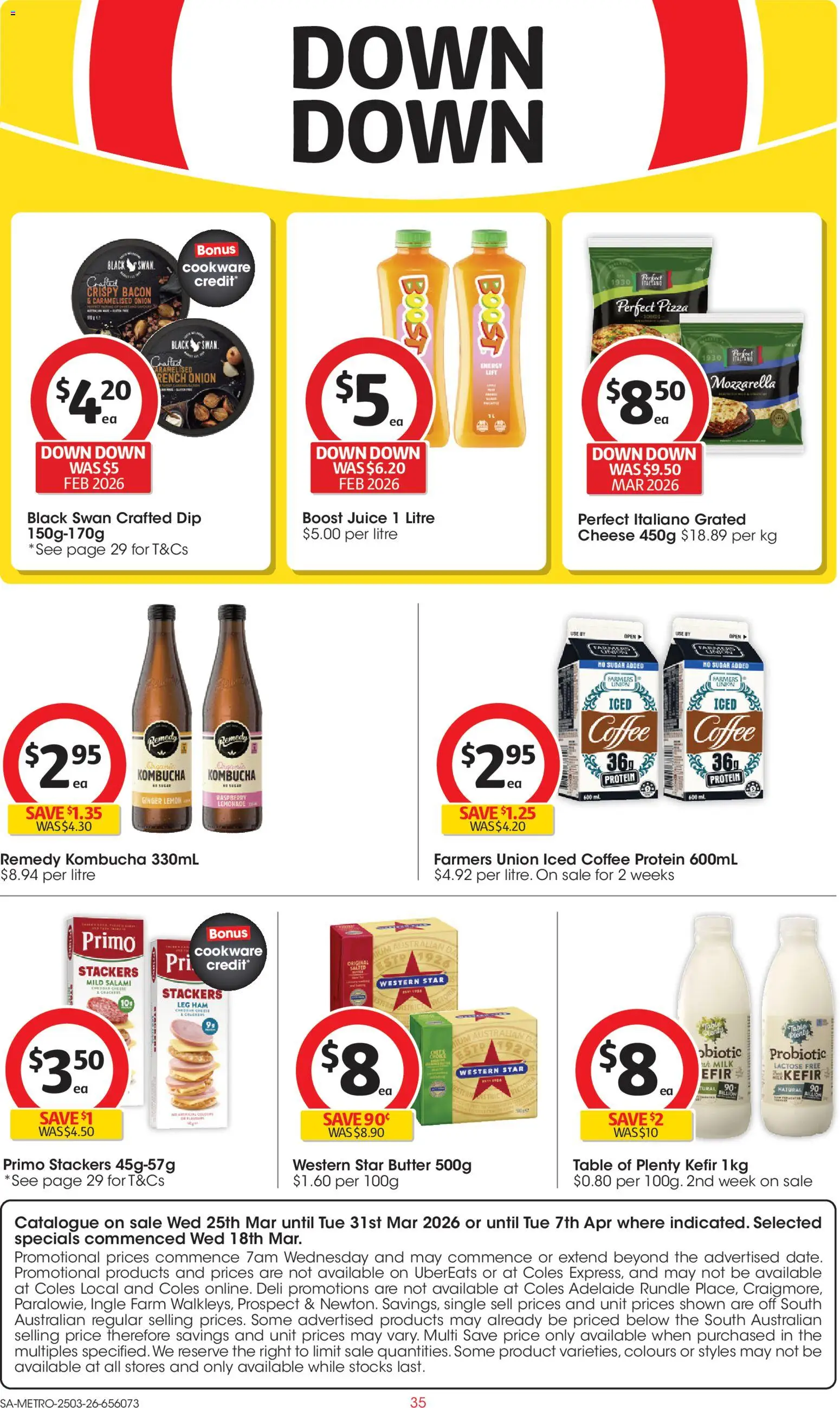 Coles catalogue - valid from 25.03.2026 | Page: 35 | Products: Milk, Coffee, Ginger, Juice