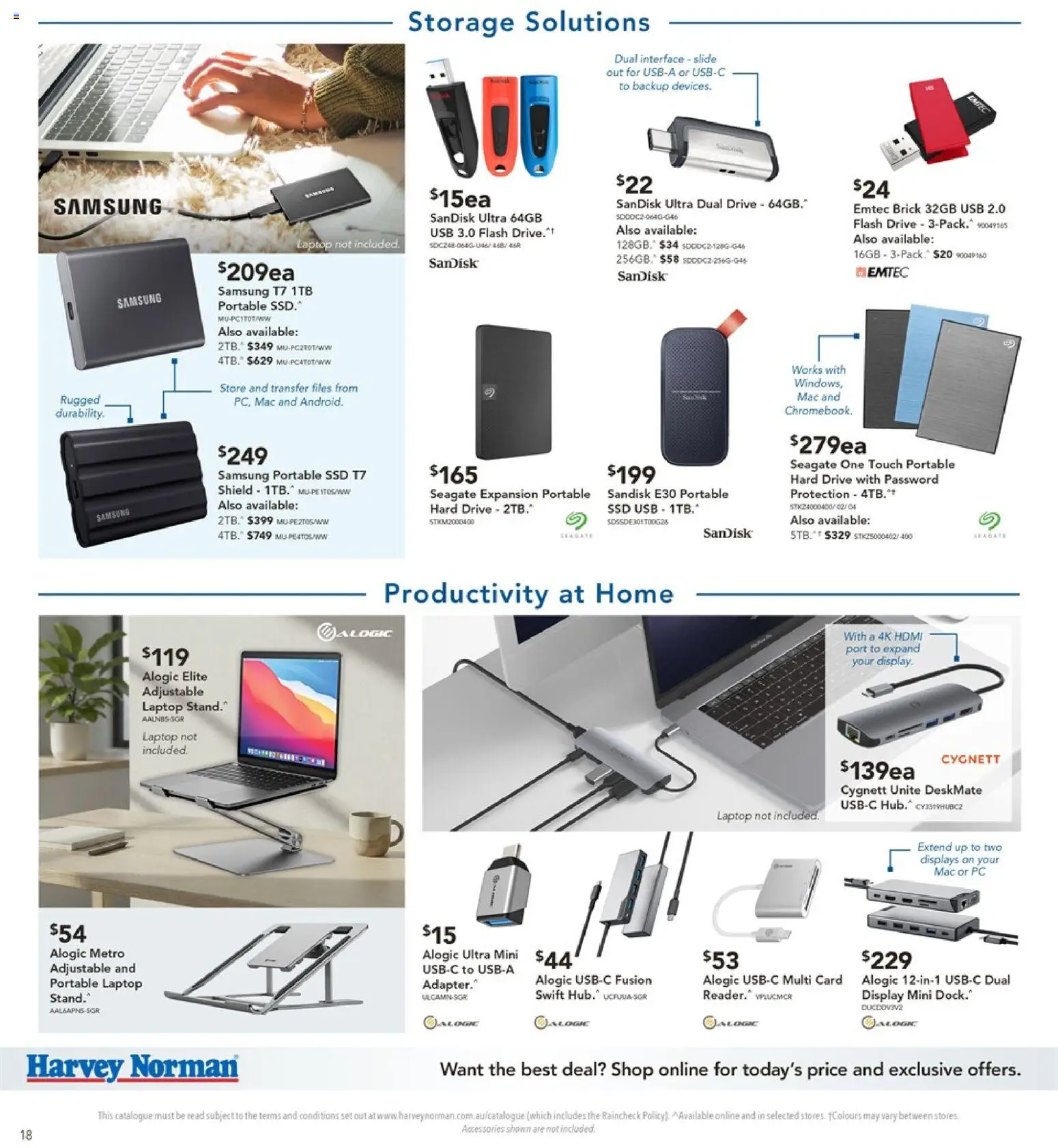 Harvey Norman catalogue - valid from 08.12.2025 | Page: 18 | Products: Accessories, Pc, Usb, Portable