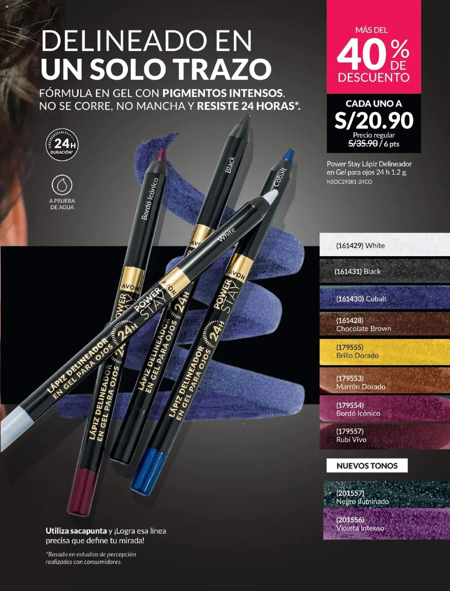 Catálogo Avon válido desde 01.02.2026 | Página: 39 | Productos: Delineador, Chocolate