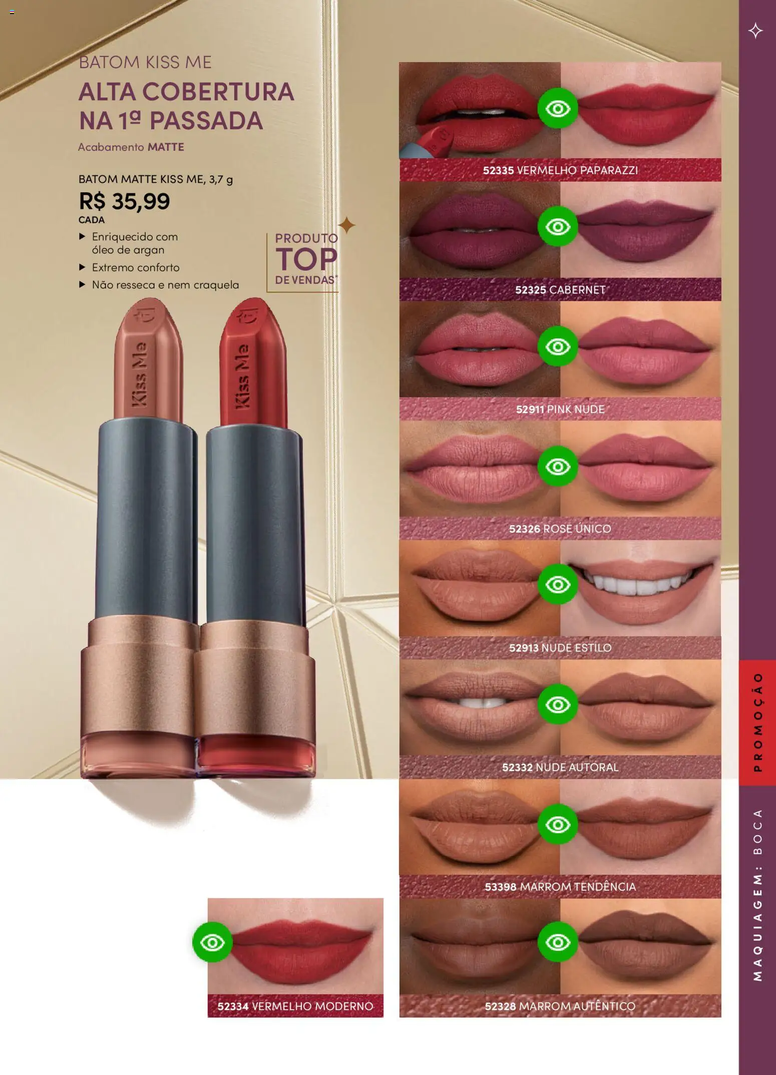 Eudora Folheto - válido de 29.10.2025 | Página: 78 | Produtos: Maquiagem, Batom, Óleo