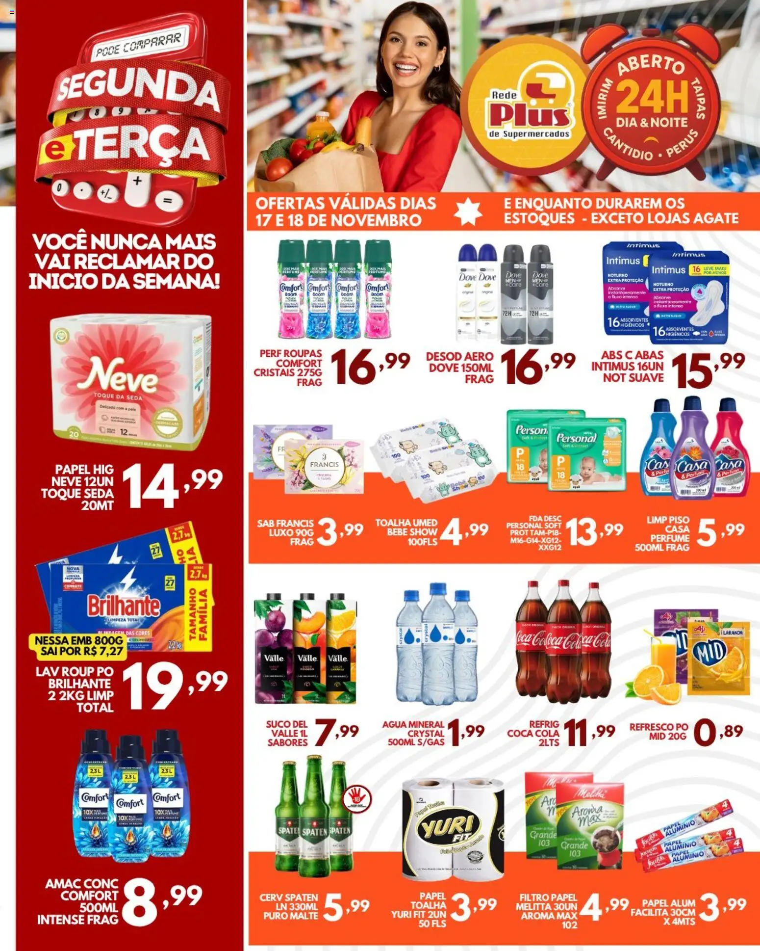 Rede Plus Supermercados Folheto - válido de 17.11.2025 | Página: 2 | Produtos: Perfume, Pó, Suco, Dove
