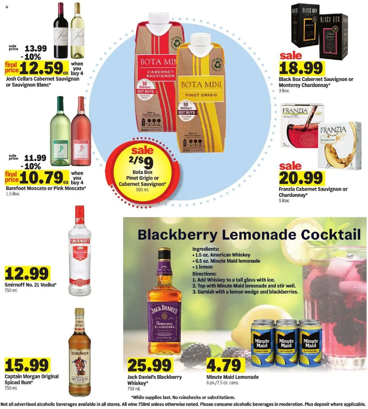 Meijer Weekly Ad - valid from 10.09.2025 | Page: 28 | Products: Box, Wine, Whiskey, Glasses