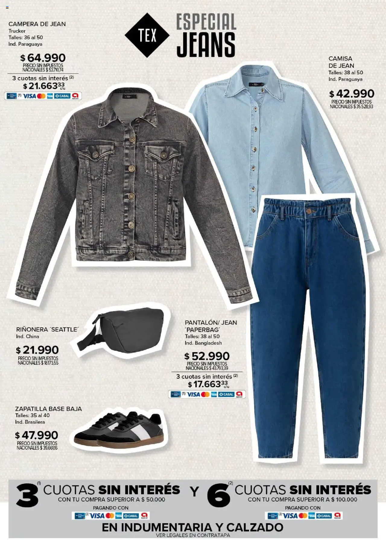 Carrefour - Especial Jeans │ válido desde el 12.09.2025 | Página: 2 | Productos: Jean, Campera, Riñonera, Camisa