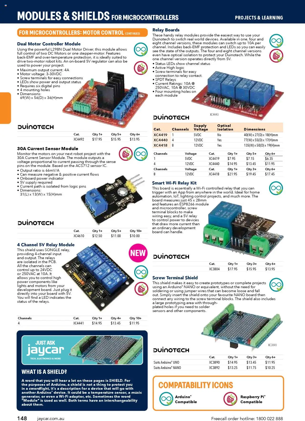 Jaycar catalogue - valid from 09.07.2025 | Page: 148 | Products: Jumper, Raspberry, Controller, Robot