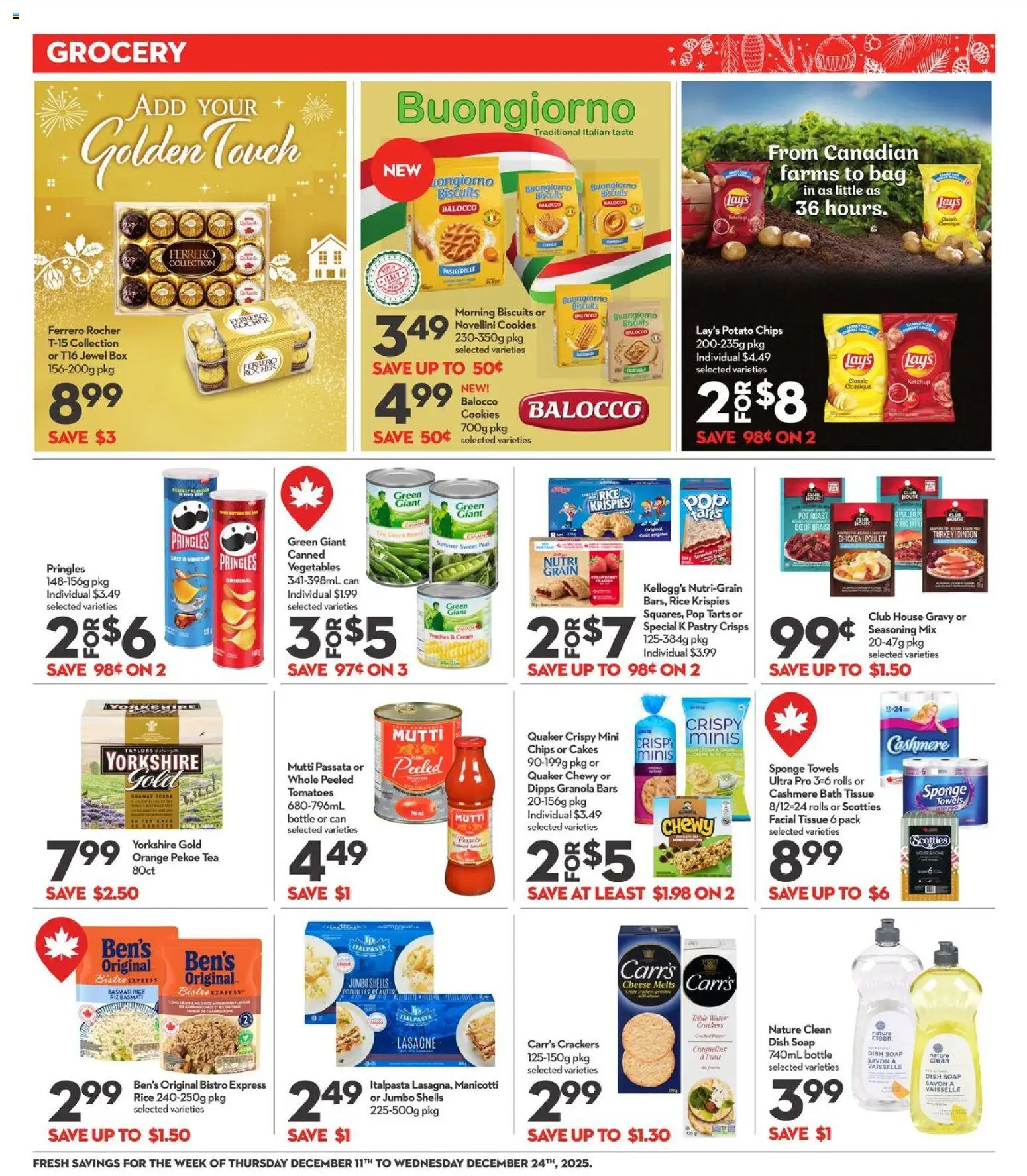 Longo's flyer valid from 11.12.2025 | Page: 14 | Products: Rice, Cream, Bath, Tomatoes