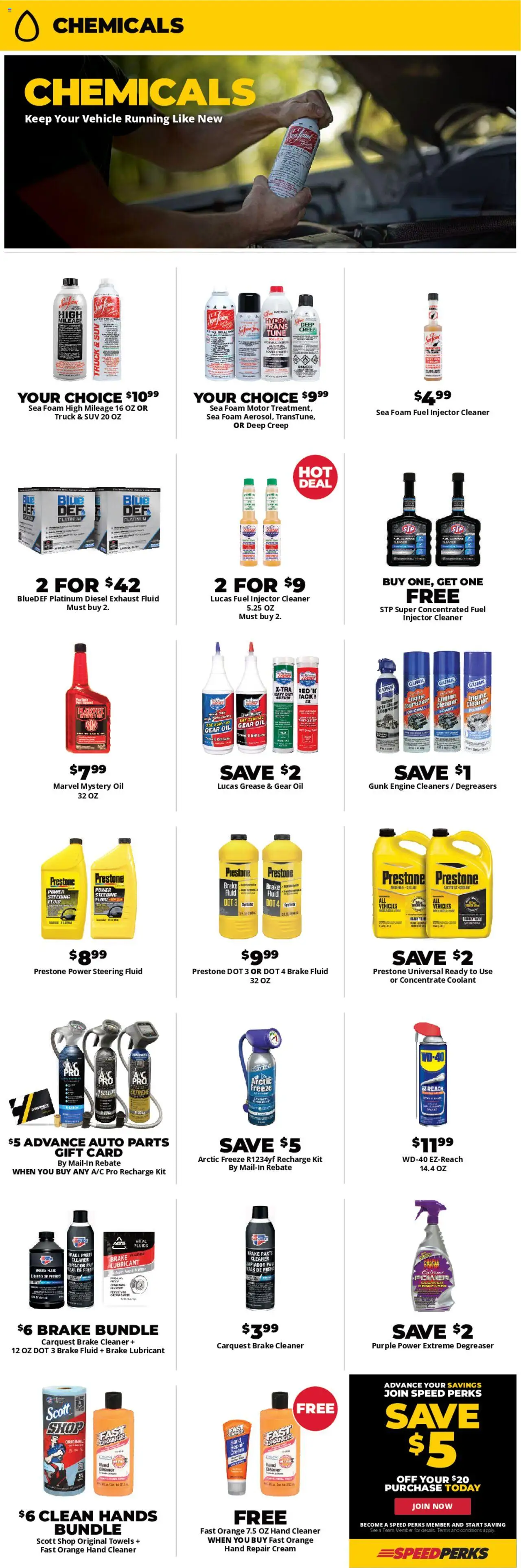 Advance Auto Parts Weekly Ad - valid from 31.07.2025 | Page: 3 | Products: Cream, Steering, Coolant, Gear Oil