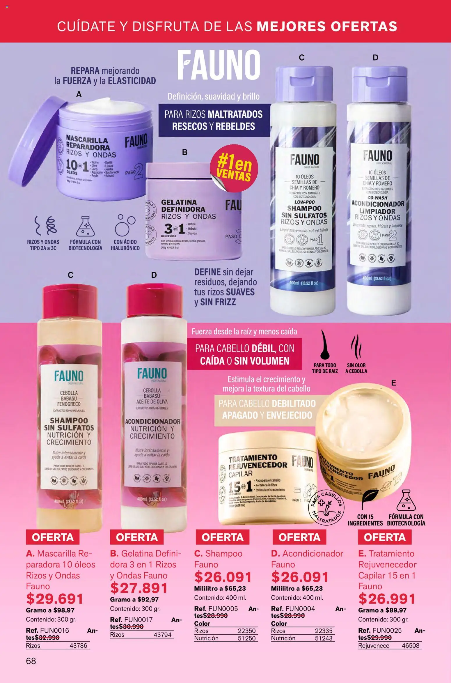 Leonisa revista - valida desde el 02.01.2026 | Página: 68 | Productos: Aguacate, Sal, Shampoo, Mascarilla