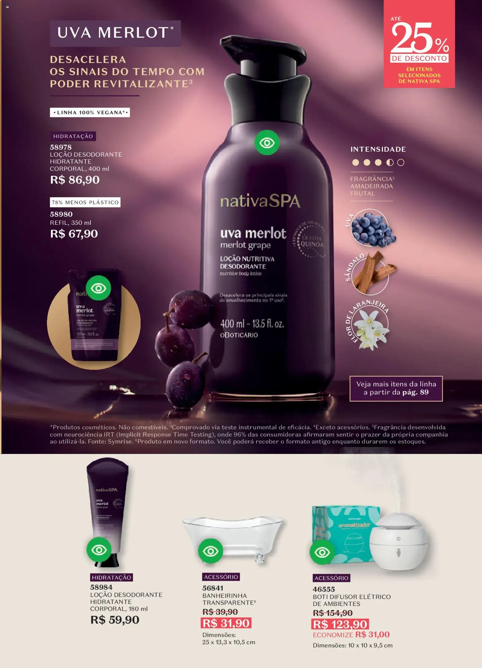 O Boticário Folheto - válido de 02.03.2026 | Página: 91 | Produtos: Difusor, Quinoa, Desodorante, Body