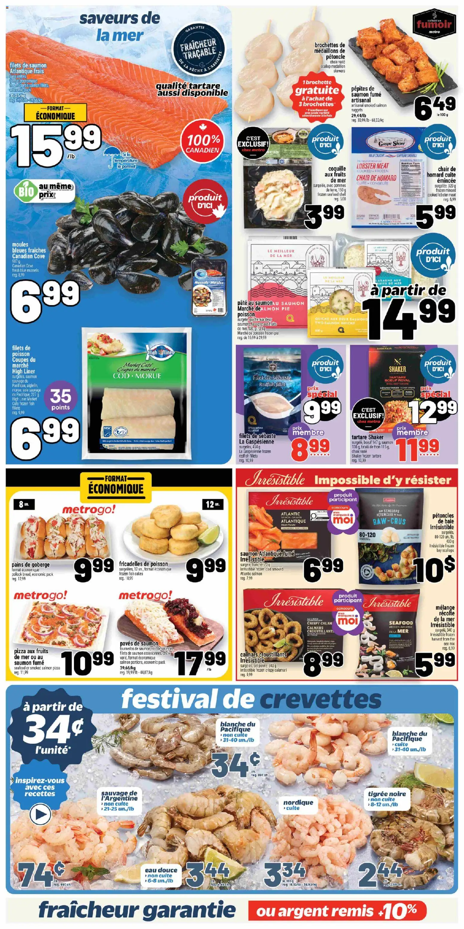 Metro flyer valid from 19.02.2026 | Page: 11 | Products: Fish, Cap, Chair, Pizza