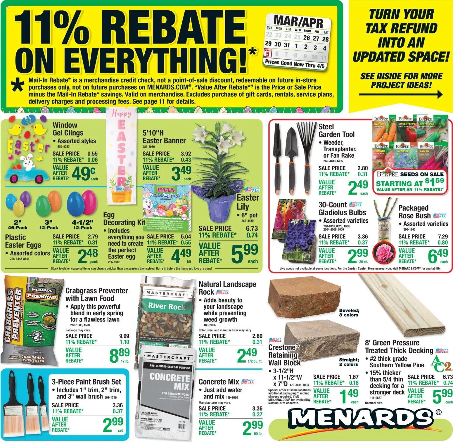 Menards Weekly Ad - valid from 25.03.2026 | Page: 1