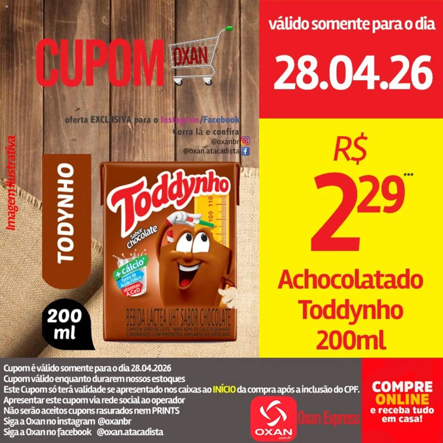 Oxan Atacadista Folheto - válido de 28.04.2026 | Página: 16 | Produtos: Achocolatado, Leite, Chocolate, Bebida