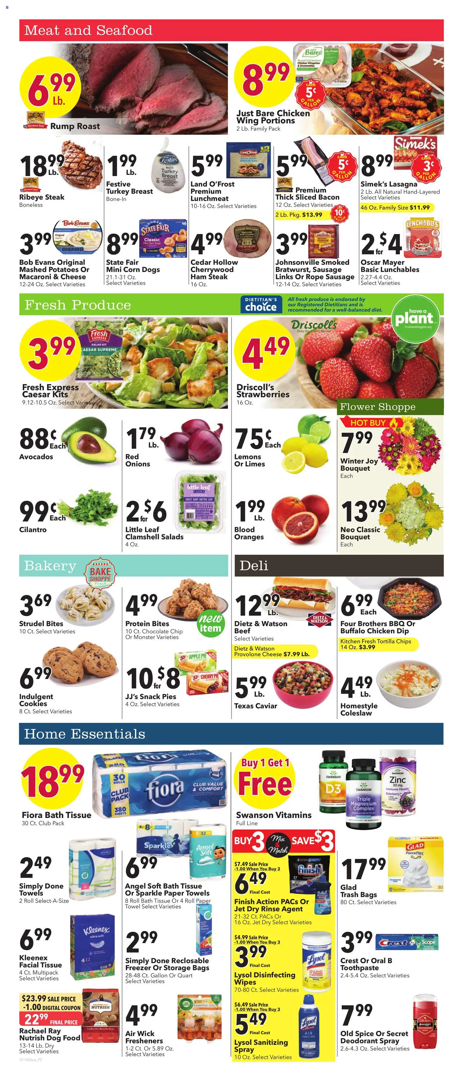 Cash Wise Weekly Ad - valid from 14.01.2026 | Page: 2 | Products: Magnesium, Bath, Toothpaste, Strawberries