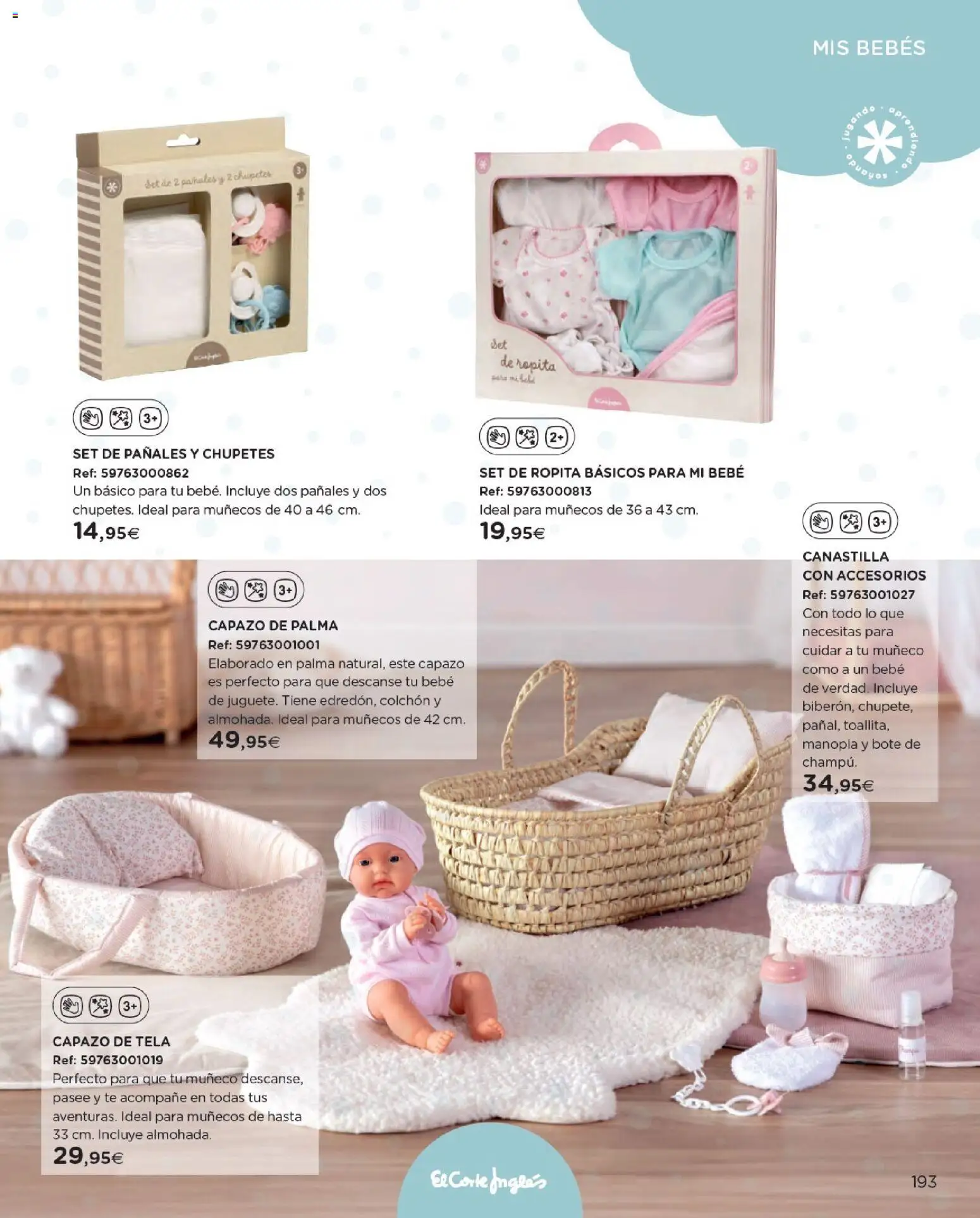 Nuevas ofertas de El Corte Inglés válidas en toda la República Mexicana desde el 27.10.2025. ¡Encuentra las mejores ofertas en El Corte Inglés catálogo Juguetes! | Página: 193 | Productos: Pañales, Colchón, Almohada, Té